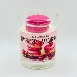 Raspberry Macaron Candle