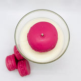 Raspberry Macaron Candle